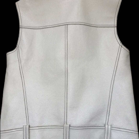 COPY - Alexander Wang Cellophane White Leather Vest - Picture 6 of 11